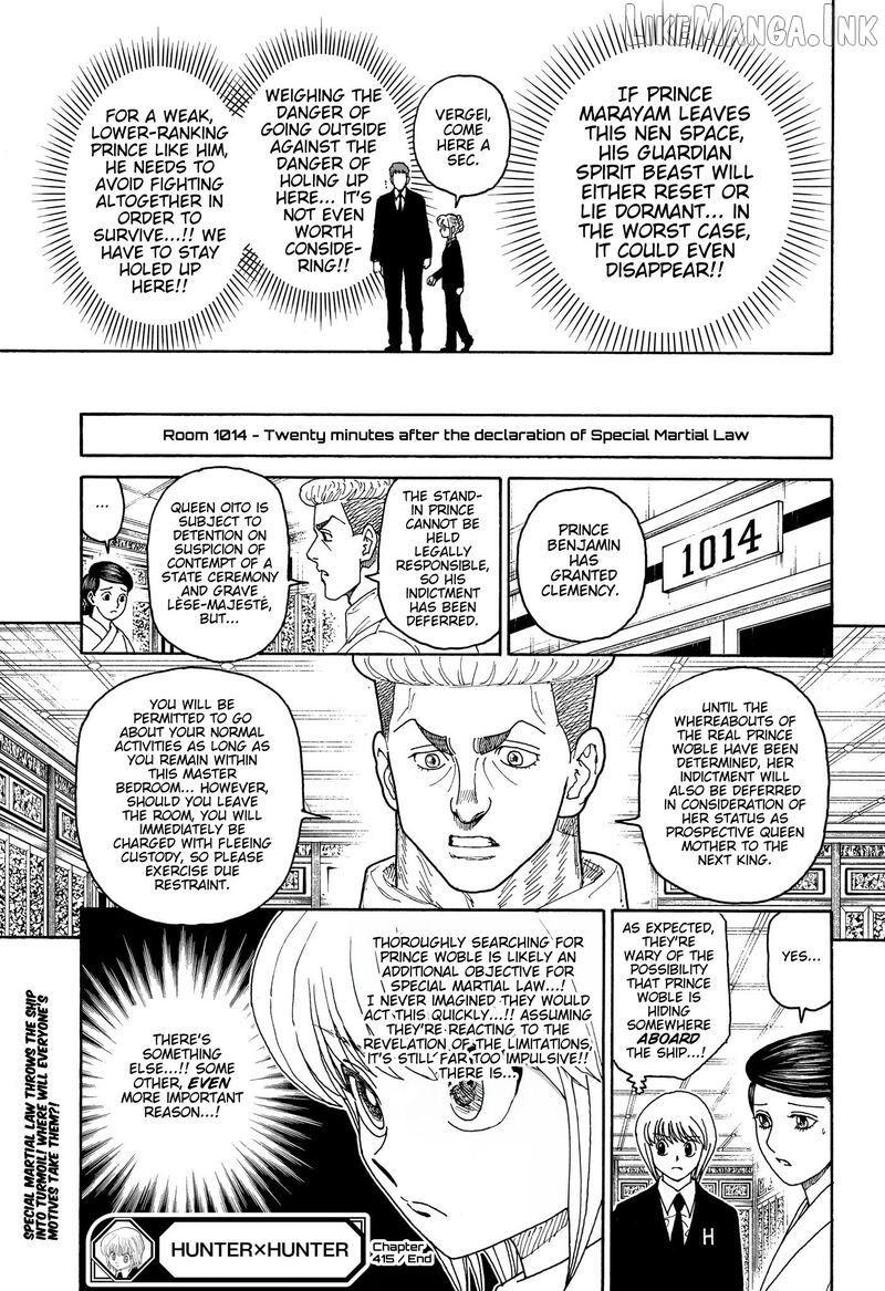 Hunter x Hunter, Chapter 415 image 18